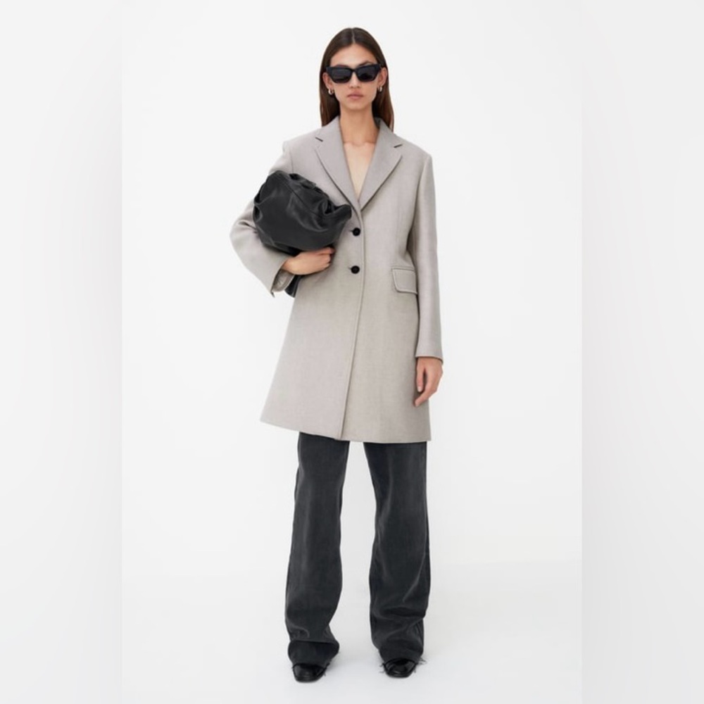 Zara Spring Coat Stone Size S NWOT